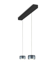 Oligo, Pendelleuchte Grace, 2-flammig Basalt, moderne Raumbeleuchtung