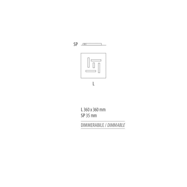 Deckenleuchte Pattern 35mm