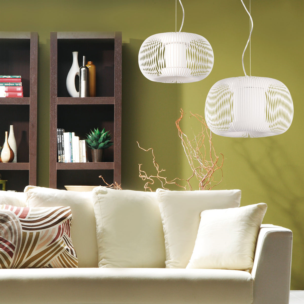 ACB Iluminacion, Pendelleuchte Mirta, Raumbild, moderne Raumbeleuchtung