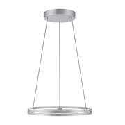 E-Loop Pendelleuchte in silberner Optik mit moderner LED-Technologie