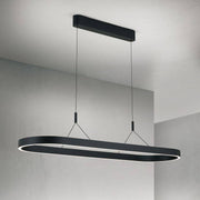 Höhenverstellbare Pendelleuchte Carrara in Schwarz, elegante Deckenleuchte für Esszimmer
