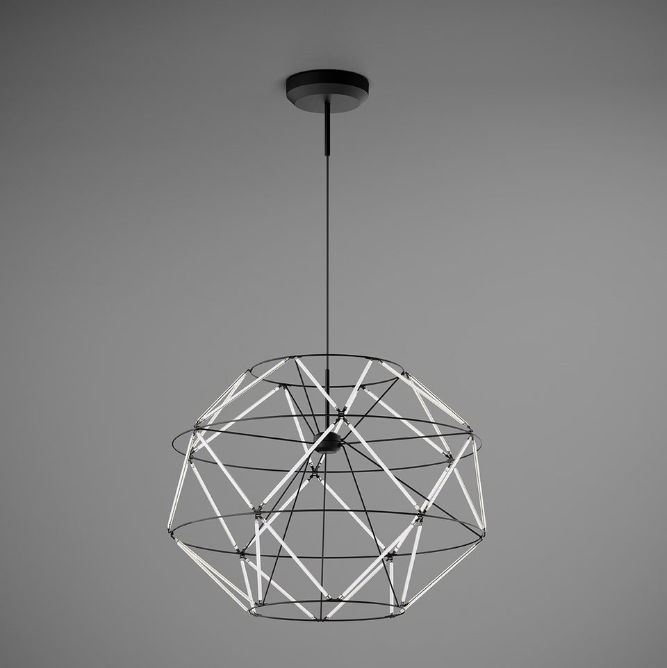 Urban Lighting, Pendelleuchte Euclide, 56cm Schwarz, moderne Pendelleuchte
