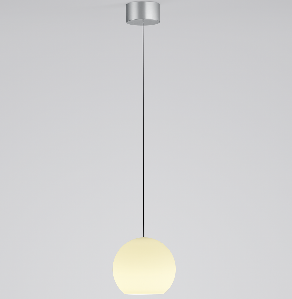 Bankamp, Pendelleuchte Globe, Aluminium, Vorderansicht