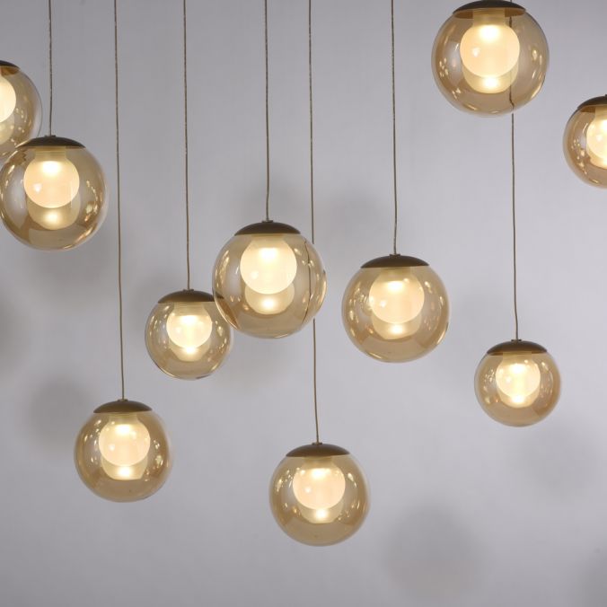 Pure, Pendelleuchte Popup länglich, Raumbild, hochwertige Lichtlösung