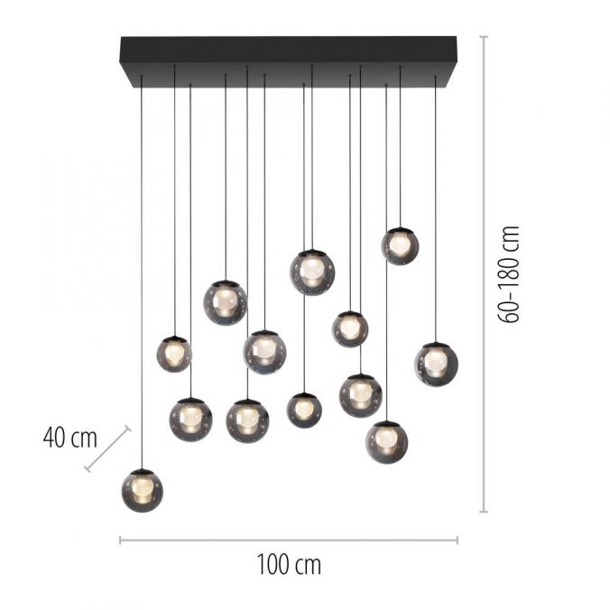 Pendelleuchte Popup länglich