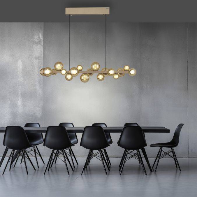 Pendelleuchte E-Popup elektrisch, moderne Beleuchtung, dimmbar, für Esszimmer