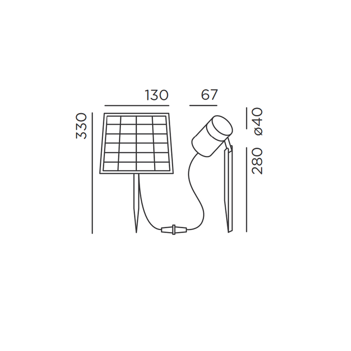 Solar-Spießleuchte piek mini