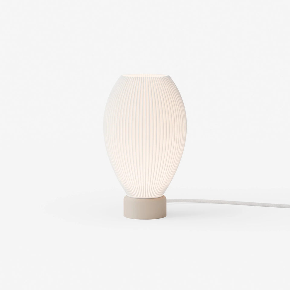 Recozy, Tischleuchte Pillar, Beige, nachhaltige Tischleuchte