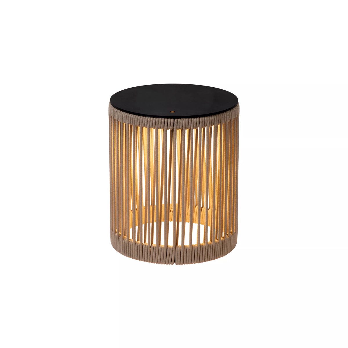 Lucide, Akku-Stehleuchte Pingi, Klein Taupe, kabellose Lichtlösung