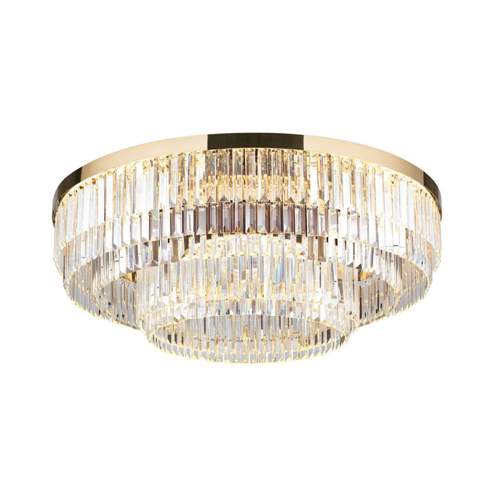 Deckenleuchte Prism, 24 Karat vergoldet/verchromt