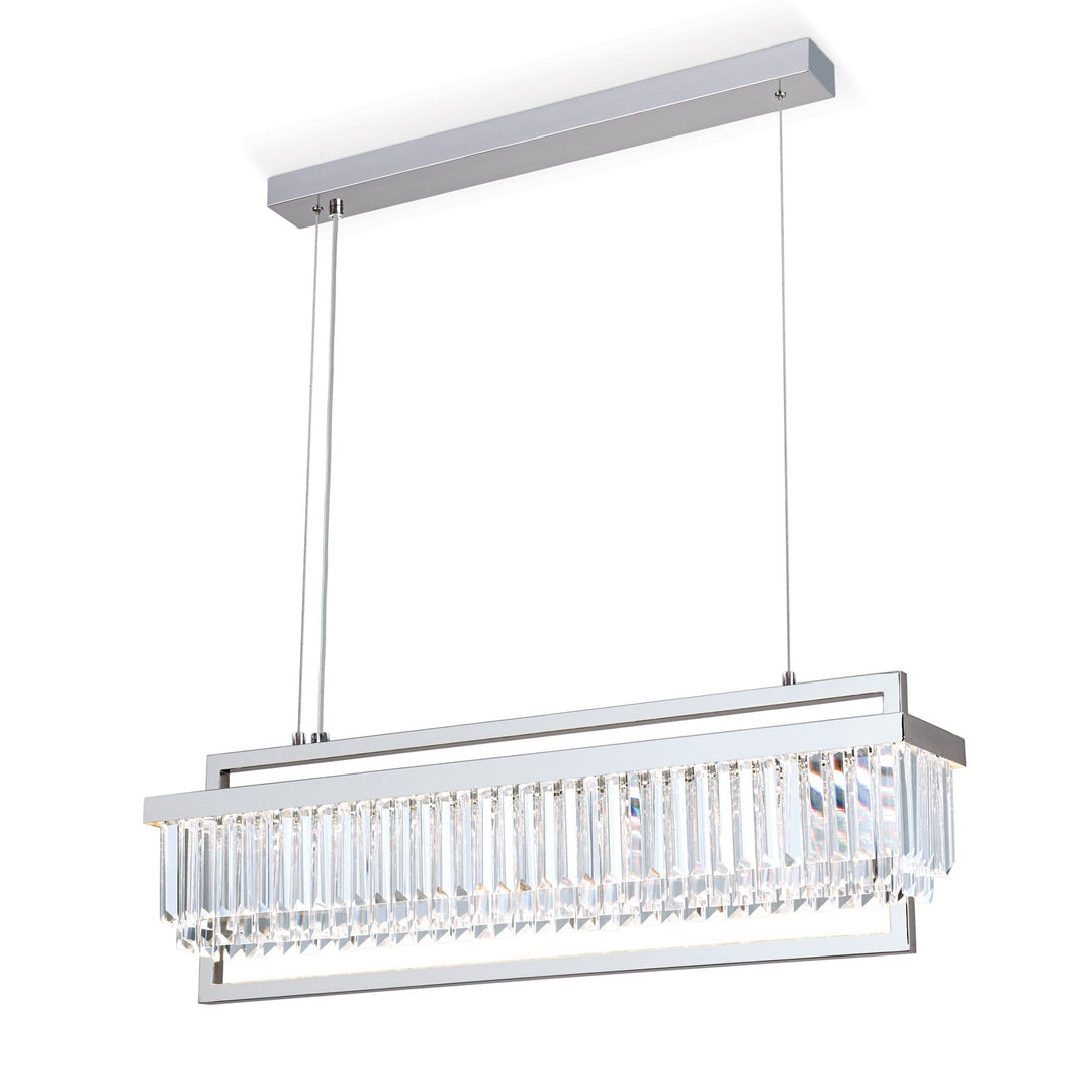 Pendant lamp Prism, rectangular, 24 carat