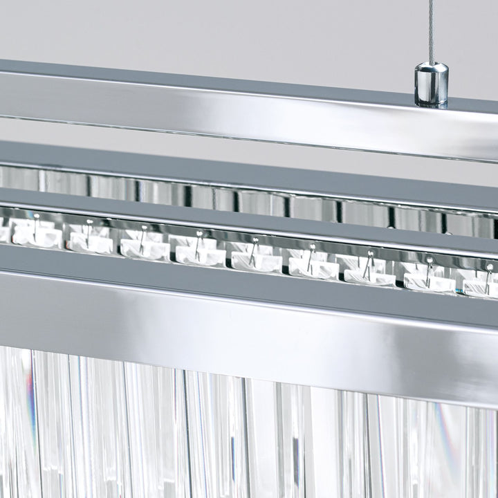 Pendant lamp Prism, rectangular, 24 carat