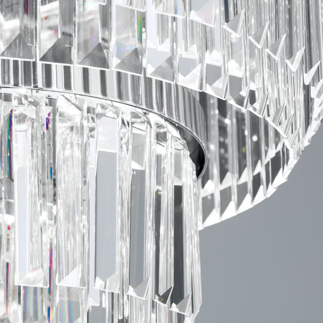Pendelleuchte Prism rund, 24 Karat