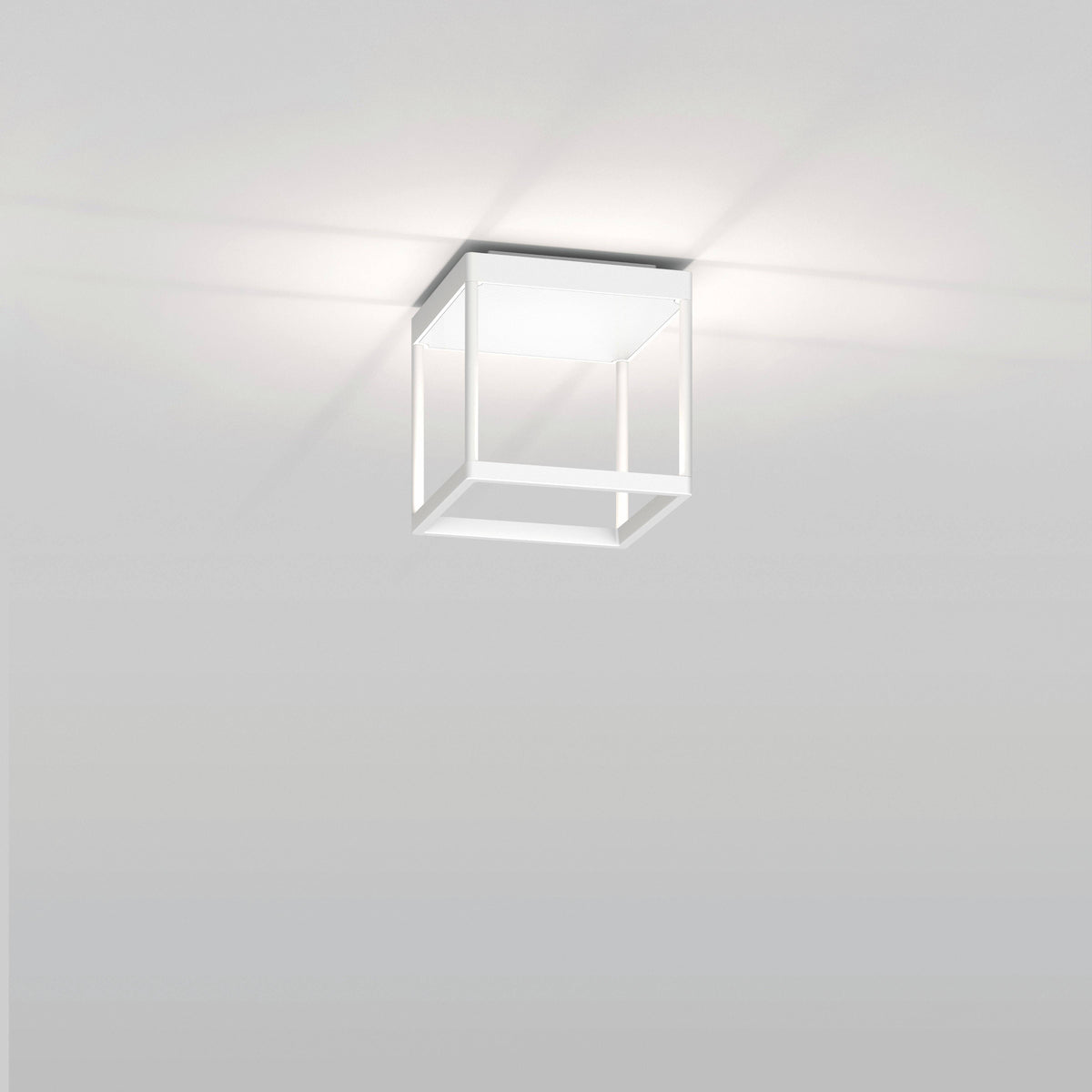 Serien, Deckenleuchte Reflex S 200, Weiss-Weiss, moderne Lichtlösung