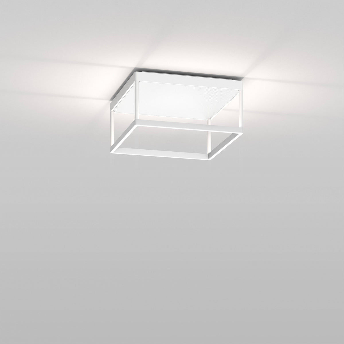 Serien, Deckenleuchte Reflex M 150, Weiss-Weiss, moderne Lichtlösung