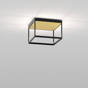 Deckenleuchte Reflex M 200, schwarze Variante, quadratisches Design, stilvolle Beleuchtungslösung
