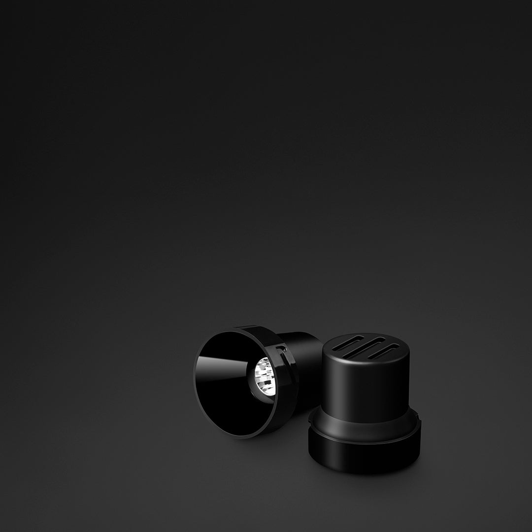 Arkoslight Einbauleuchte LED Shot S, schwarz, Nahaufnahme