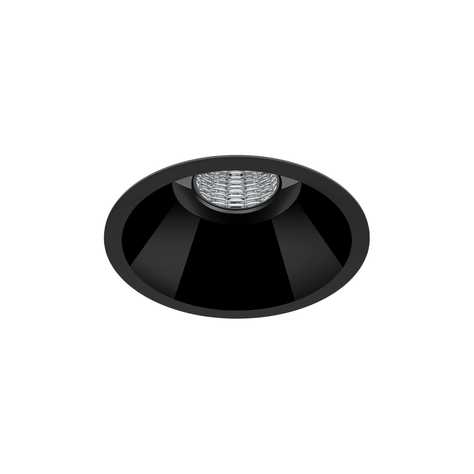 Arkoslight Einbauleuchte LED Shot M, schwarz, Vorderansicht