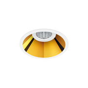 Arkoslight Einbauleuchte LED Shot M, weiss-gold, Vorderansicht