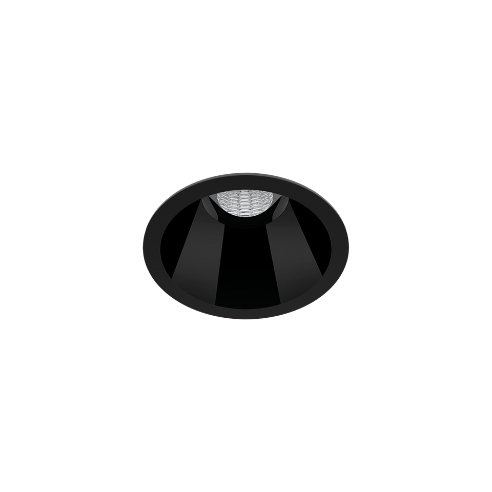 Arkoslight Einbauleuchte LED Shot S, schwarz, Vorderansicht