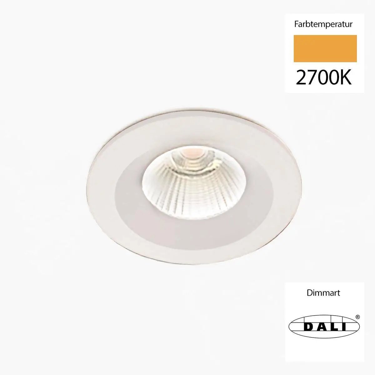 Sonluce, Deckeneinbauleuchte SEVEN FIX, Raumbild, hochwertige Lichtlösung