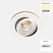 Sonluce, Deckeneinbauleuchte SEVEN MOVE, Raumbild, moderne Akzentbeleuchtung
