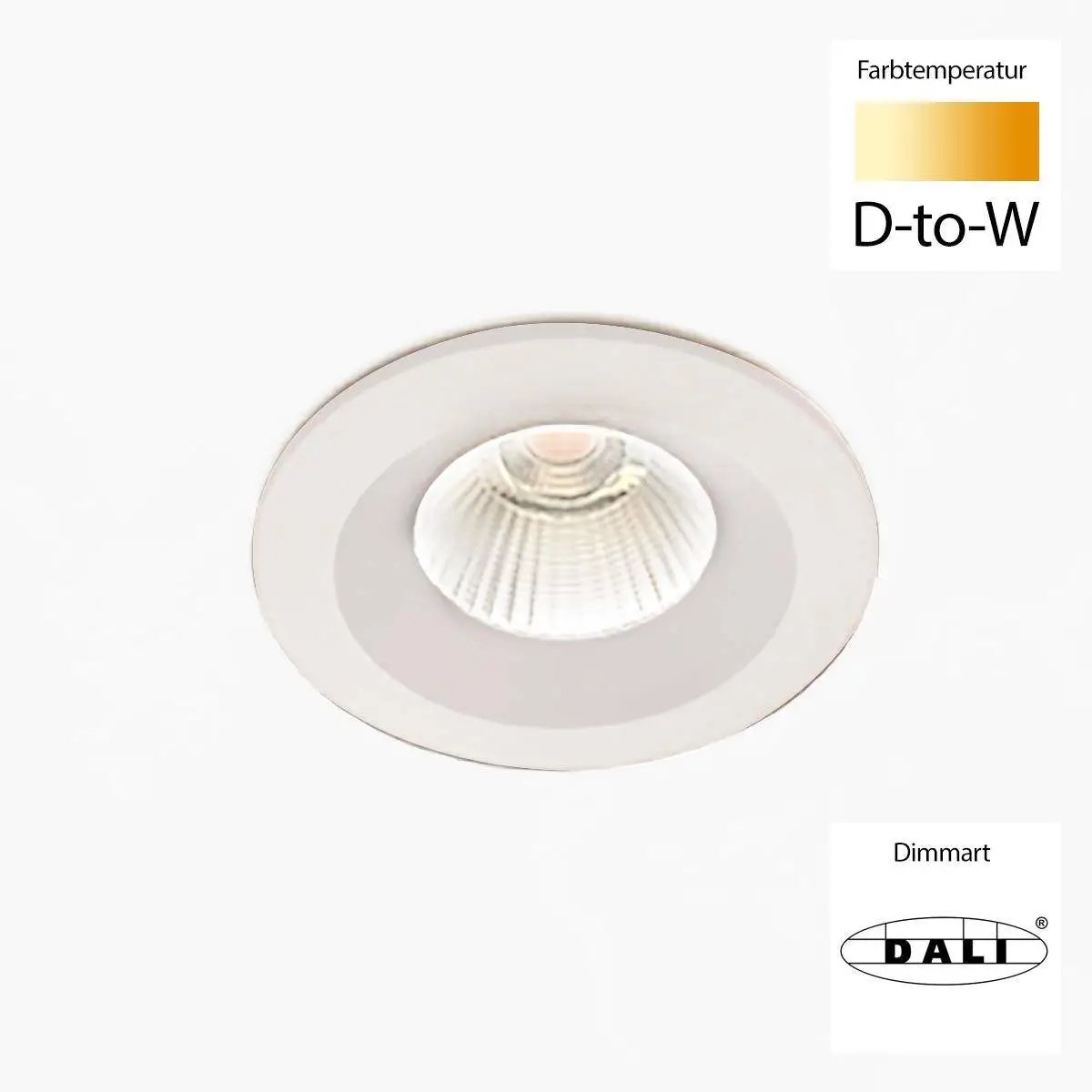Sonluce, Deckeneinbauleuchte SEVEN FIX, Raumbild, professionelle Lichtplanung