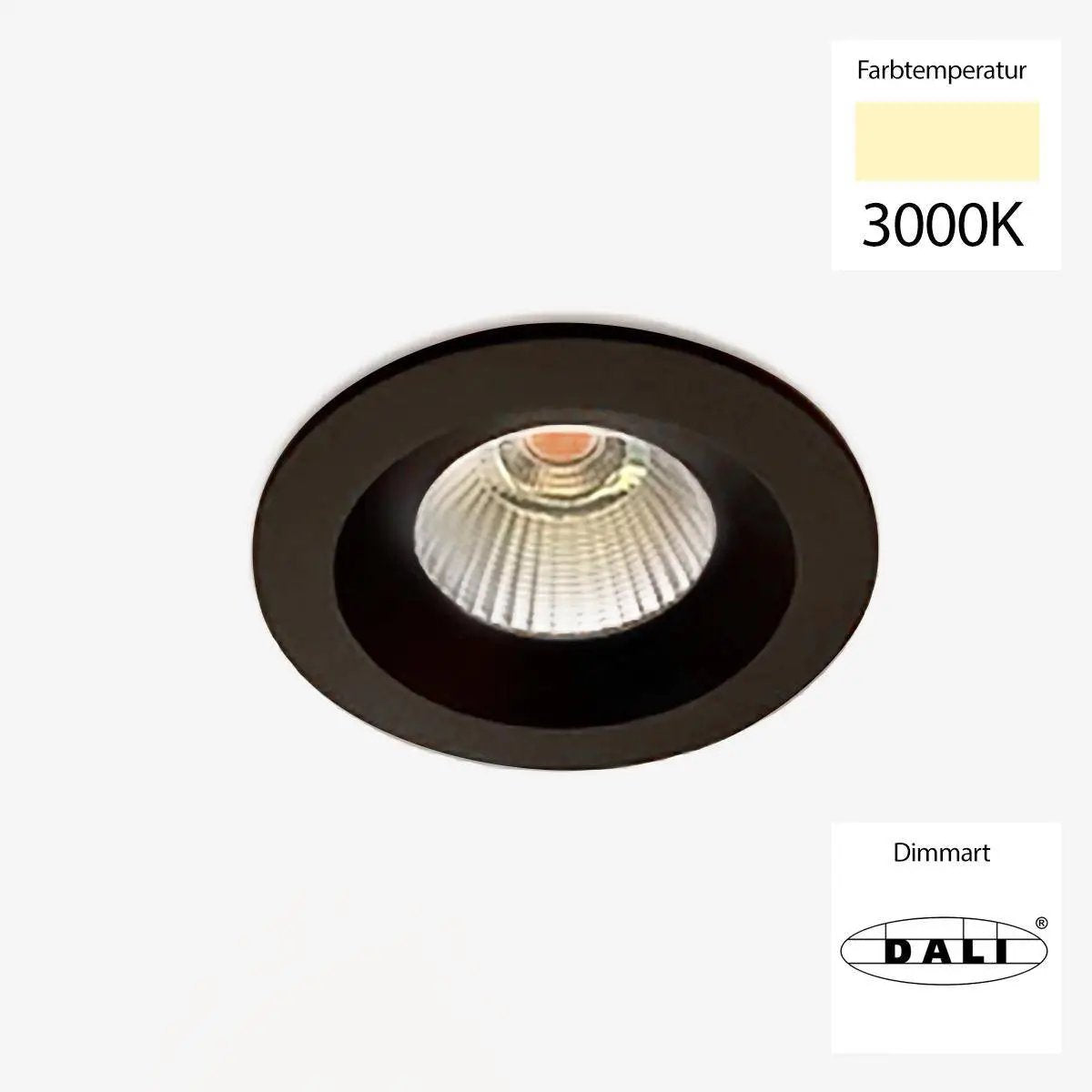Sonluce, Deckeneinbauleuchte SEVEN FIX, Raumbild, moderne Lichtplanung