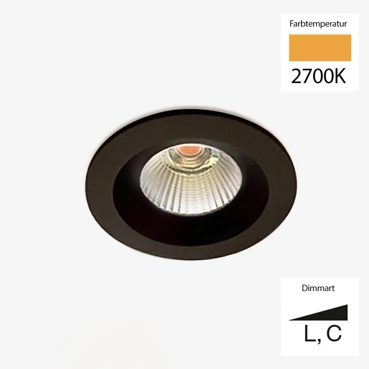 Sonluce, Deckeneinbauleuchte SEVEN FIX, Raumbild, moderne LED Beleuchtung