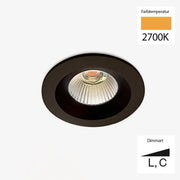 Sonluce, Deckeneinbauleuchte SEVEN FIX, Raumbild, moderne LED Beleuchtung