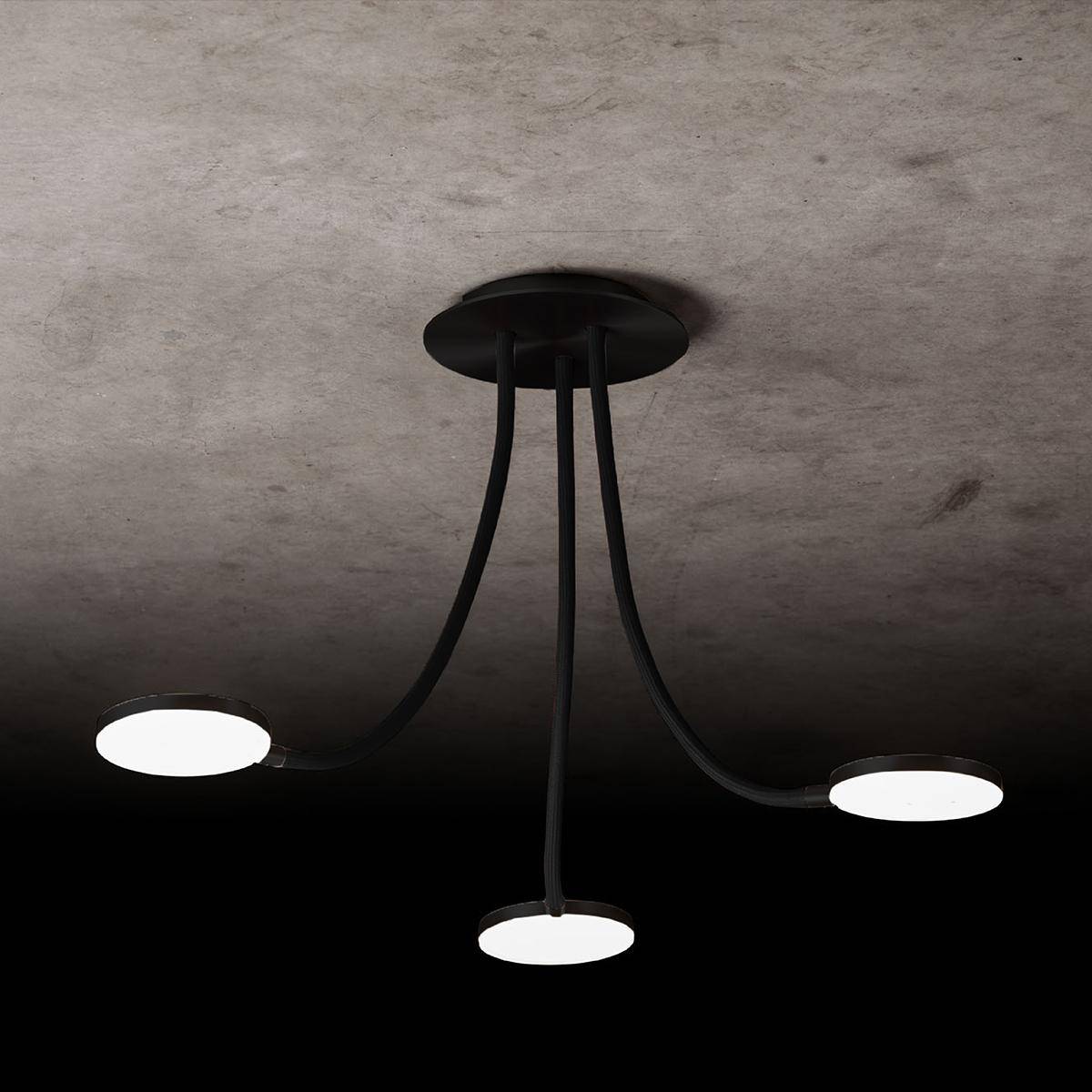 Holtkötter, Deckenleuchte Flex D3, Raumbild, stilvolle Lichtlösung