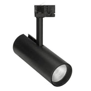 LUX-IT, LED-Stromschienenstrahler Mox Tube, Raumbild, moderne Schienenbeleuchtung