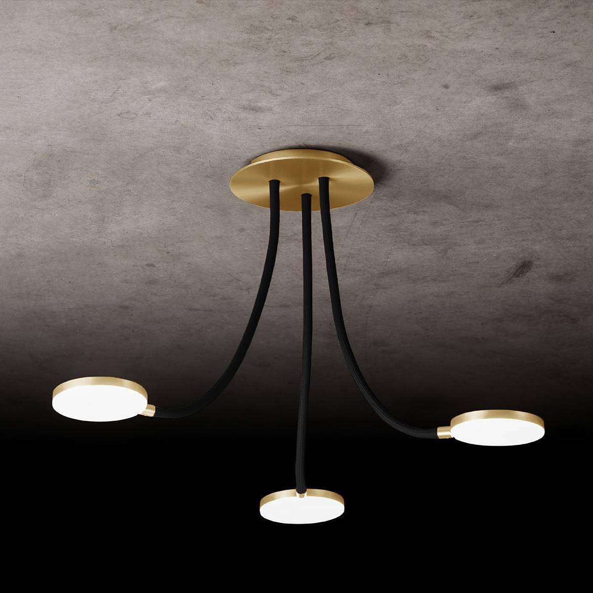 Holtkötter, Deckenleuchte Flex D3, Raumbild, moderne Lichtplanung