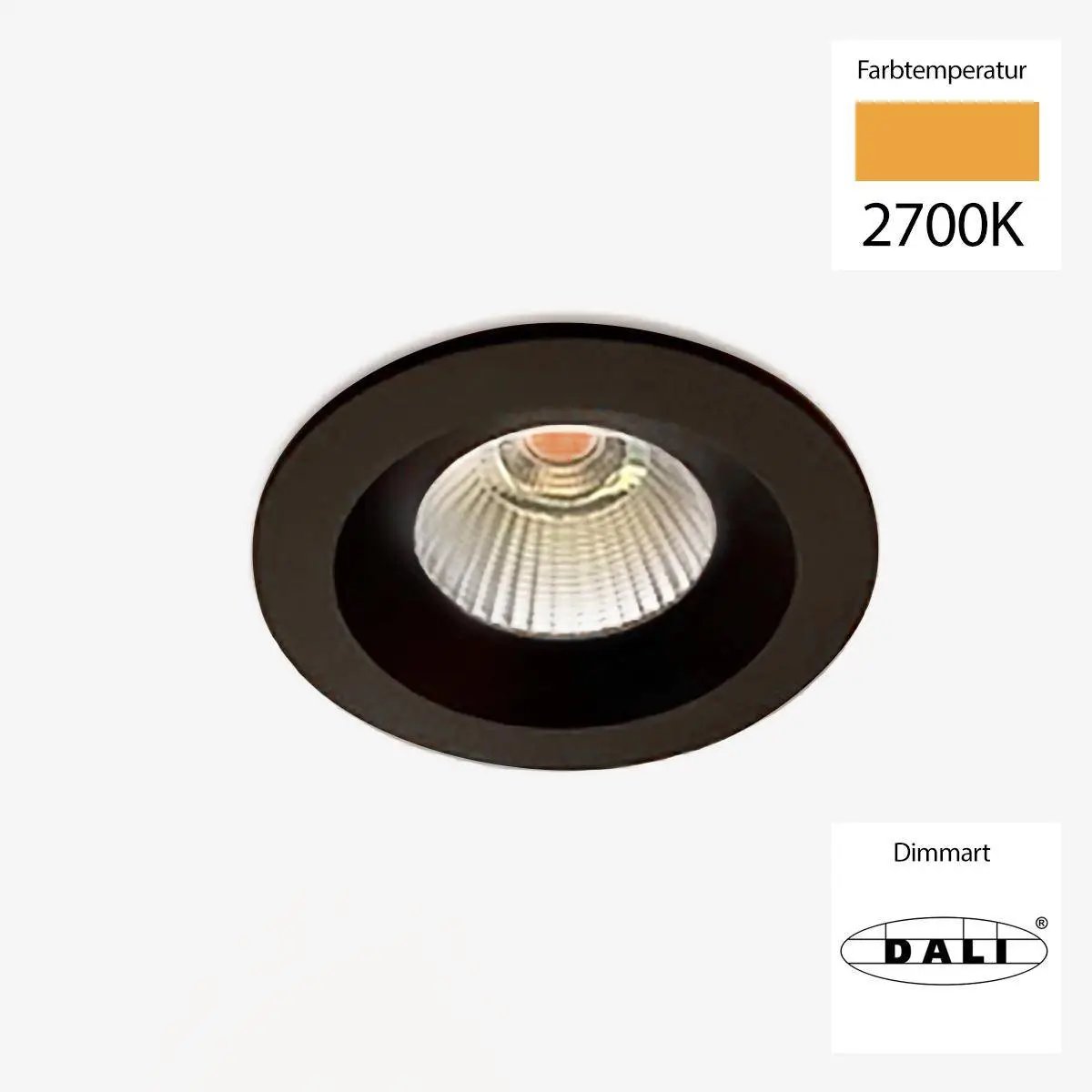 Sonluce, Deckeneinbauleuchte SEVEN FIX, Raumbild, hochwertige Raumbeleuchtung