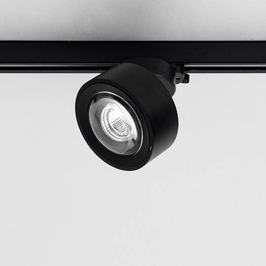 DLS Lighting, 3-Phasen Stromschienenstrahler Clippo Optic, Raumbild, moderne Lichtplanung