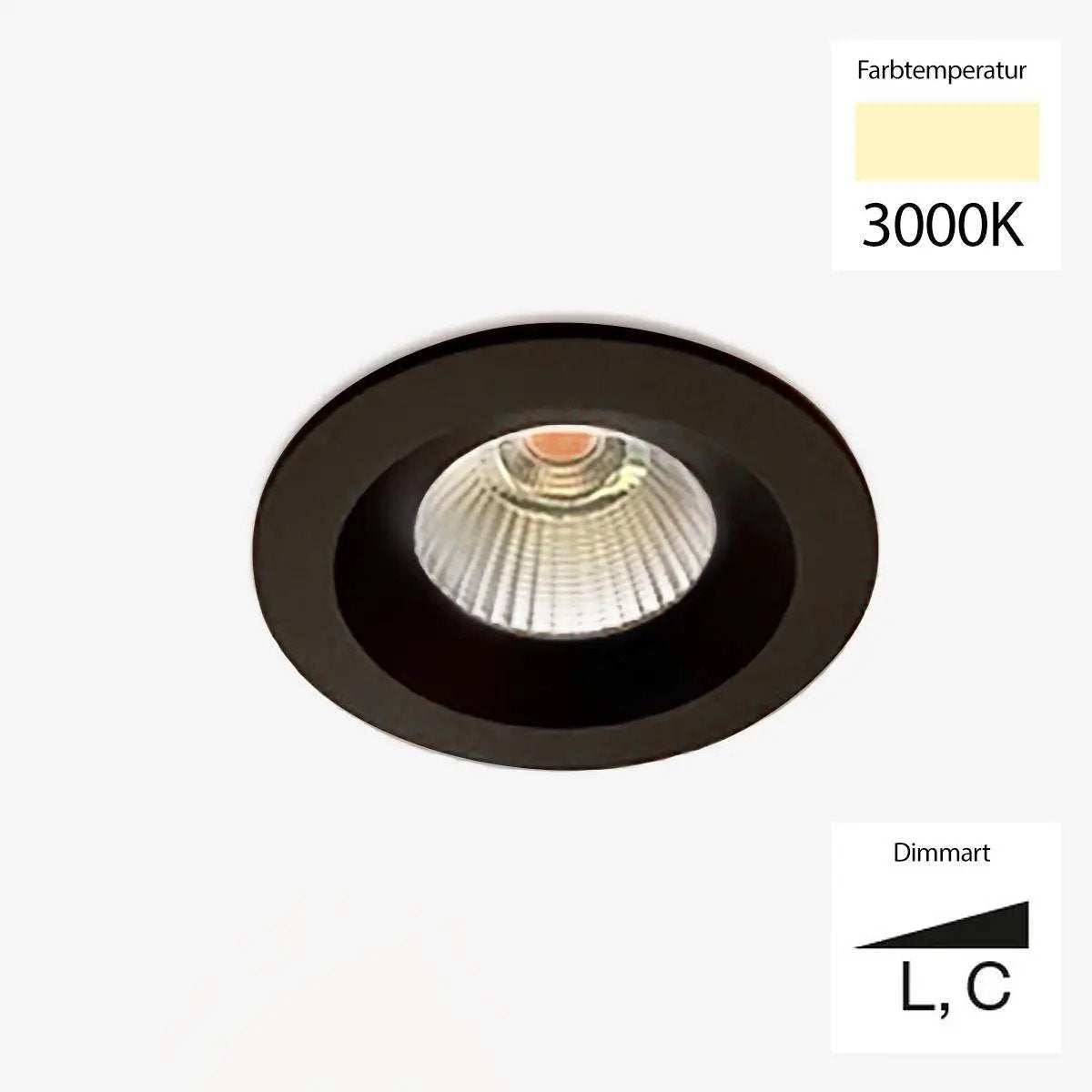 Sonluce, Deckeneinbauleuchte SEVEN FIX, Raumbild, stilvolle Lichtlösung