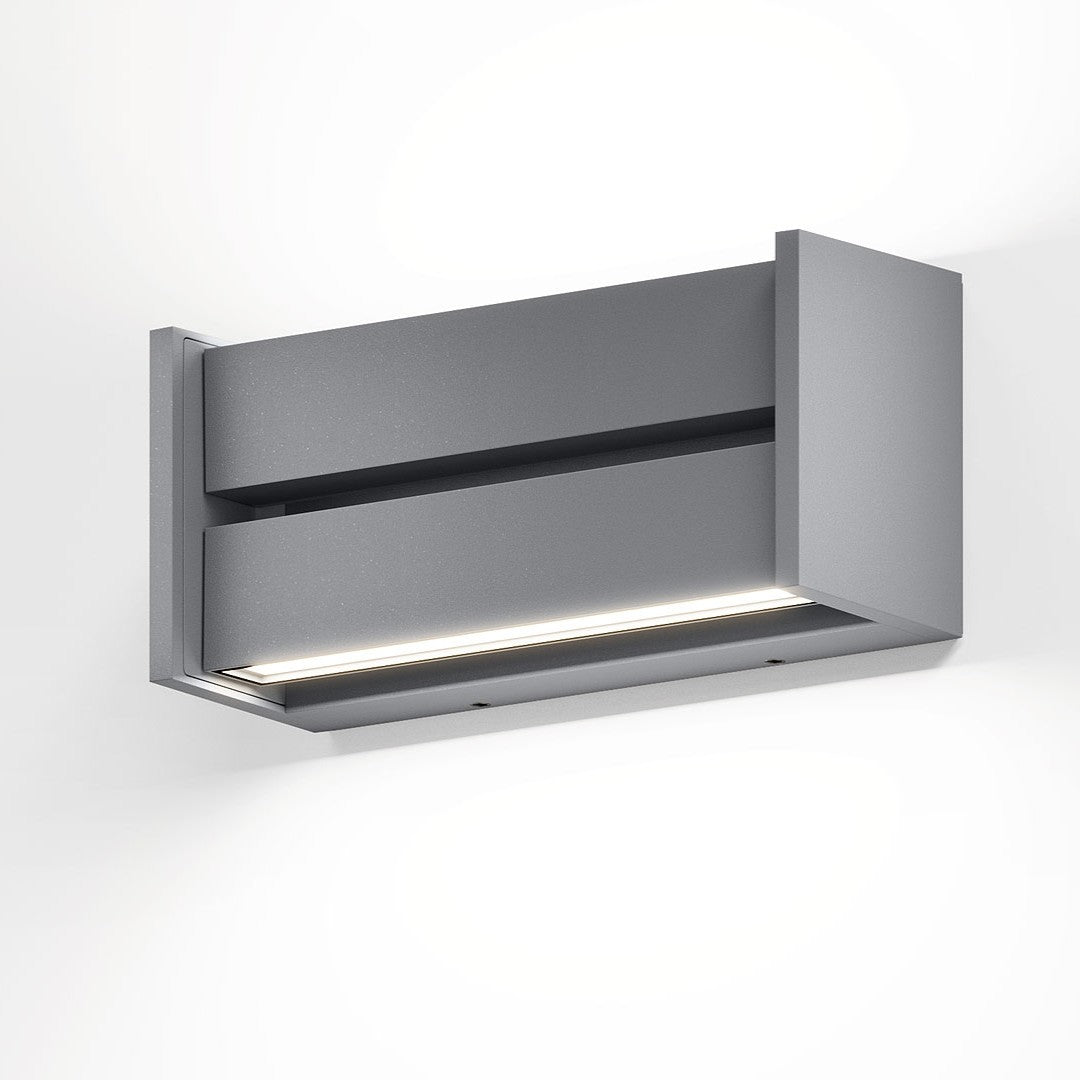 IP44.de Wandleuchte slat, grau, Seitenansicht