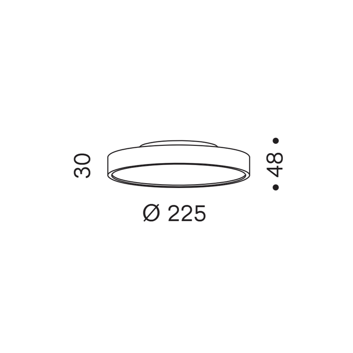Deckenleuchte Slice M Up&Down
