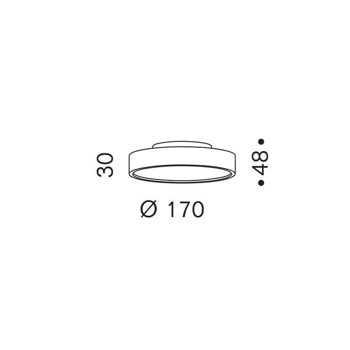 Deckenleuchte Slice S Up&Down