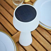 Sigor Solar-Tischleuchte Solino, weiss, Nahaufnahme