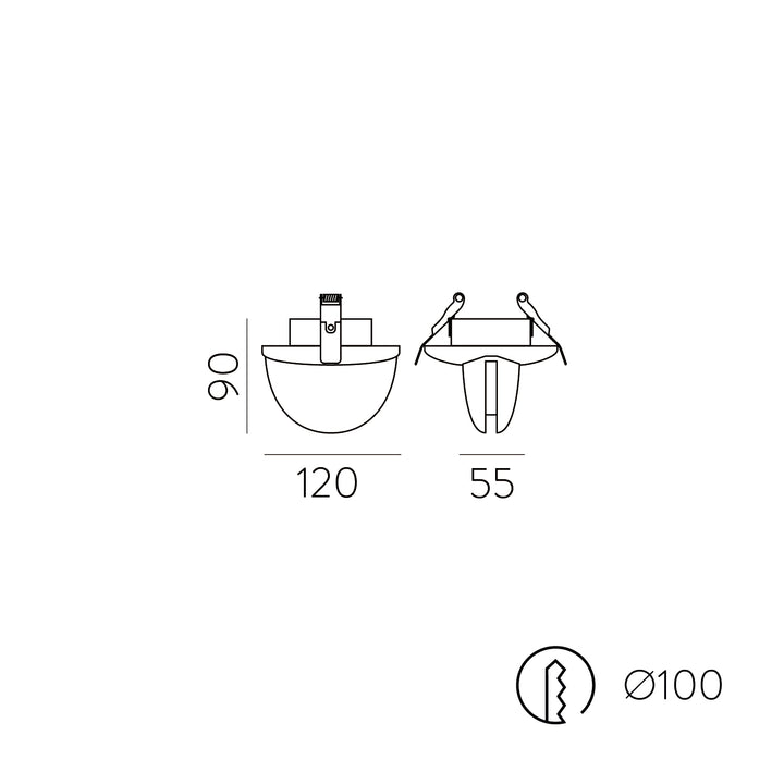 LED Einbaustrahler Spectra