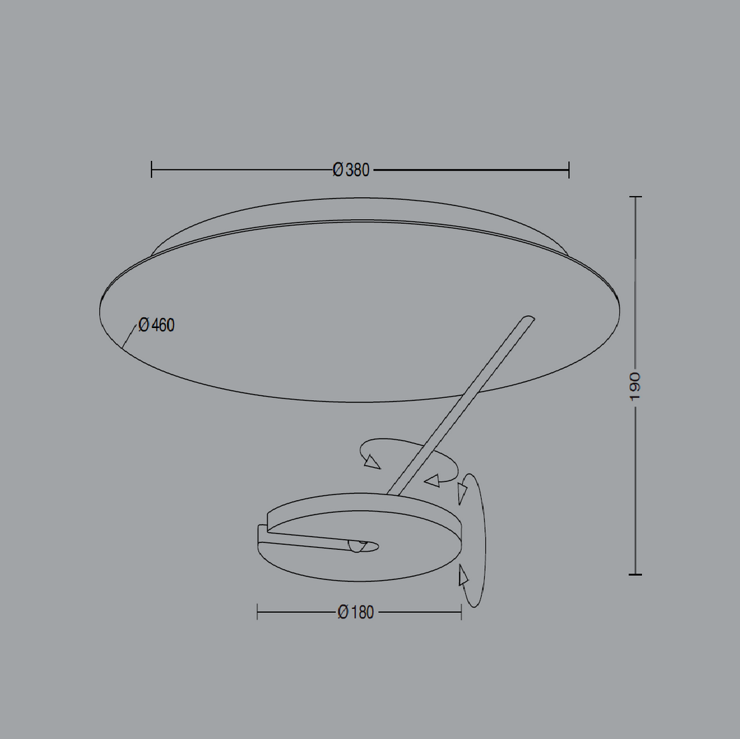 Deckenleuchte Supernova Disc