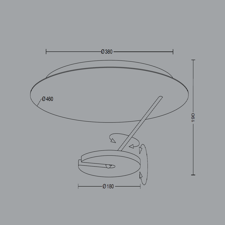 Deckenleuchte Supernova Disc