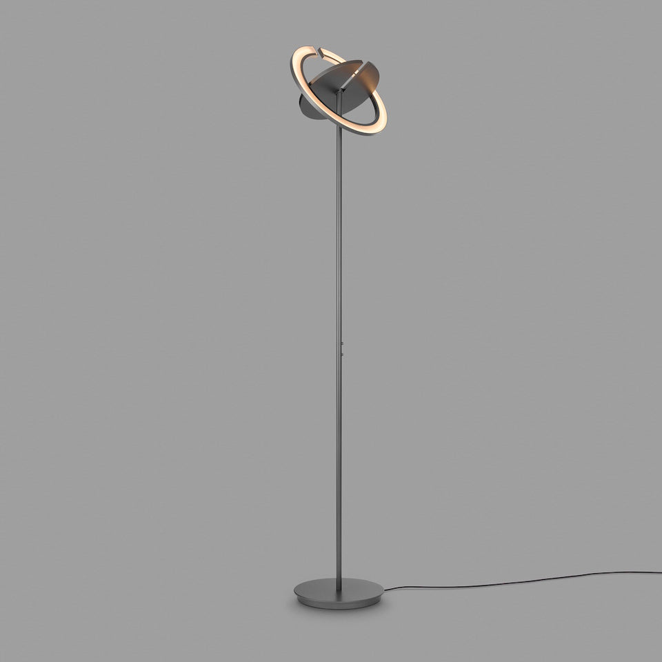 Holtkötter, Deckenfluter Supernova Linear, Platin, moderner Deckenfluter