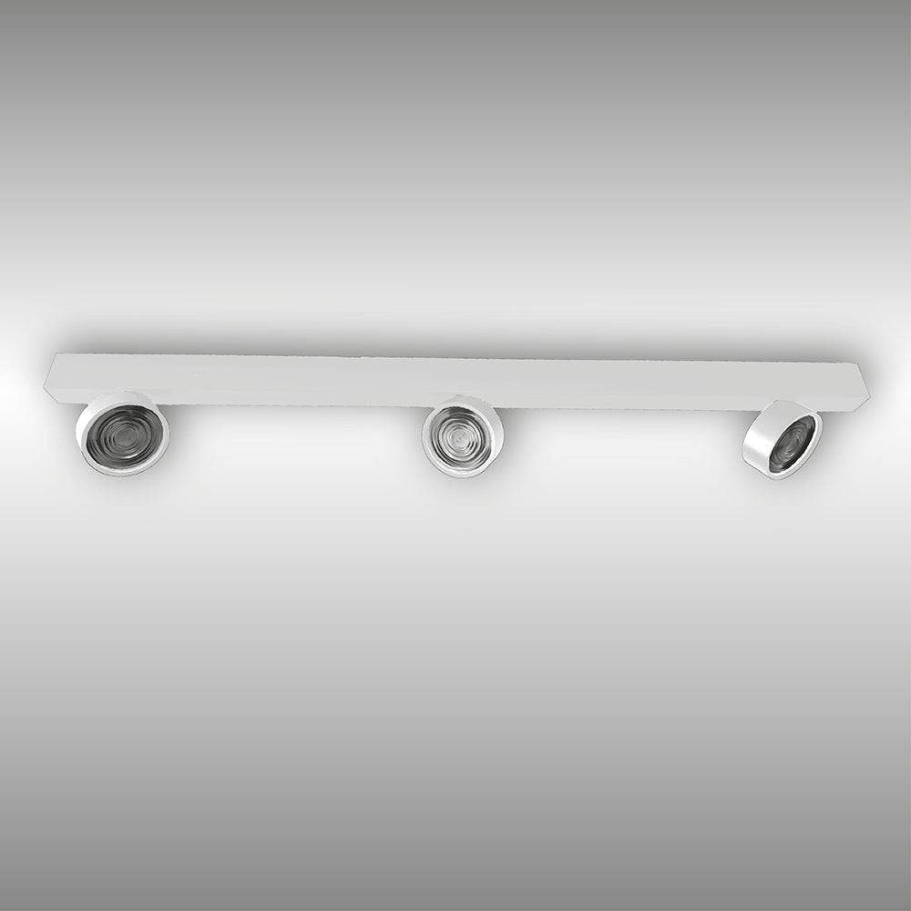 LUX-IT, Aufbaustrahler Swing 3-flammig, Weiss-Weiss, moderne Deckenbeleuchtung