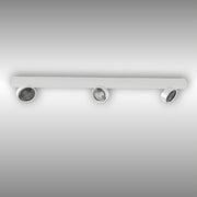 LUX-IT, Aufbaustrahler Swing 3-flammig, Weiss-Weiss, moderne Deckenbeleuchtung