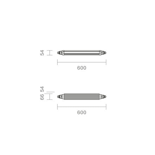 Feuchtraumleuchte Tricolour CCT