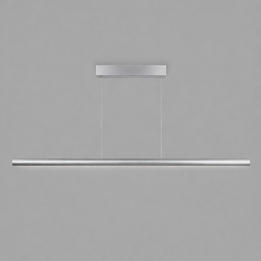 Holtkötter, Pendelleuchte Viona Mueta, 123cm Silber, hochwertige Esstischbeleuchtung