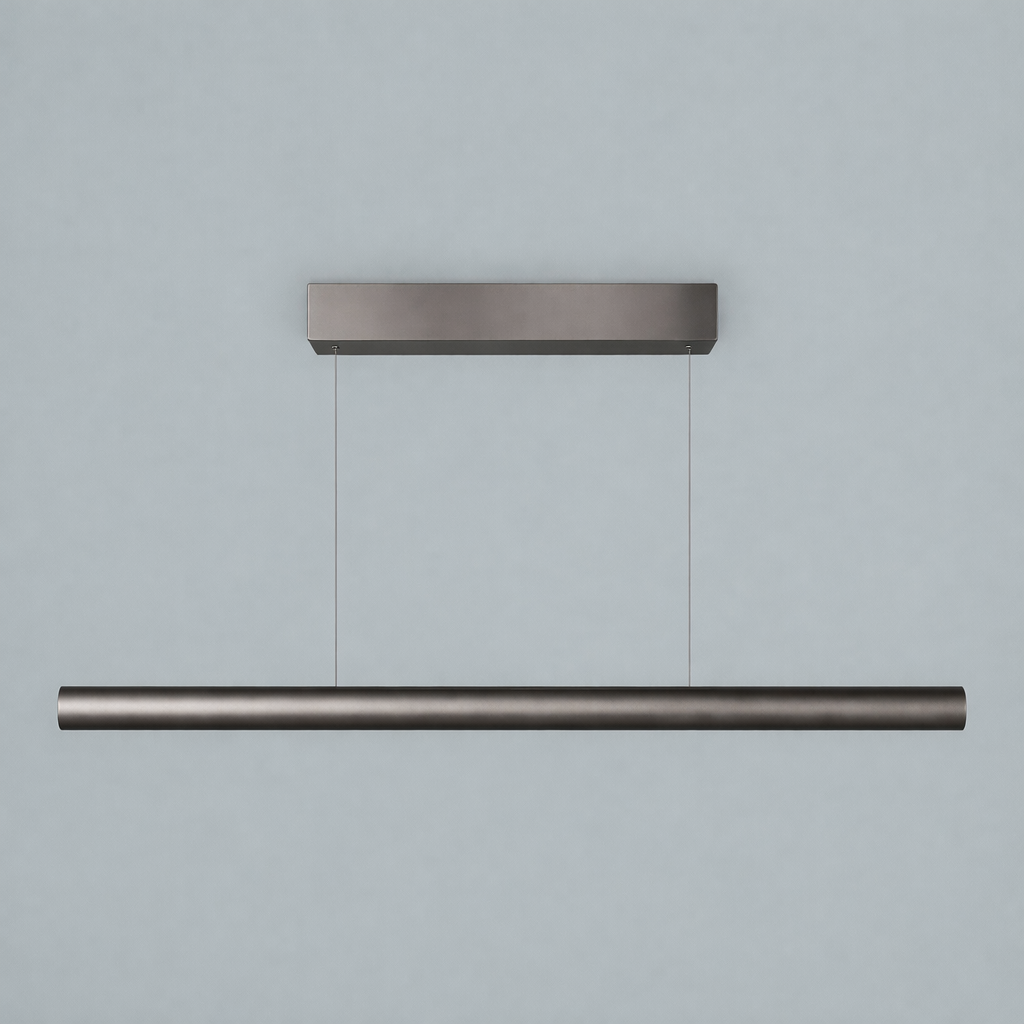 Holtkötter, Pendelleuchte Viona Mueta, 83cm Platin, hochwertige Lichtlösung