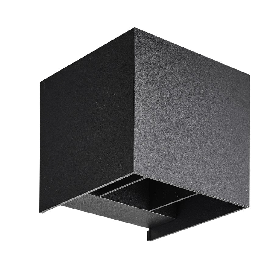 Mobilux, Wandleuchte Cube, Schwarz, stilvolle Außenleuchte